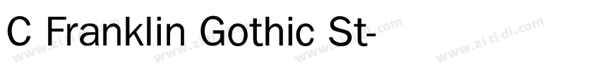 C Franklin Gothic St字体转换